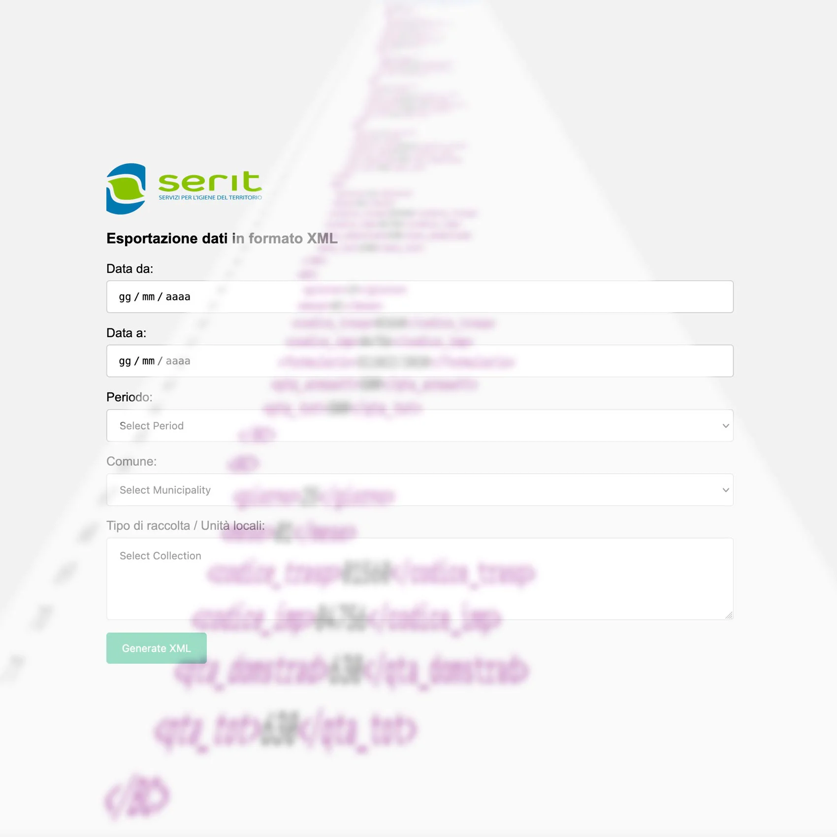ORSo Comuni, modulo per l'esportazione dei dati in formato XML